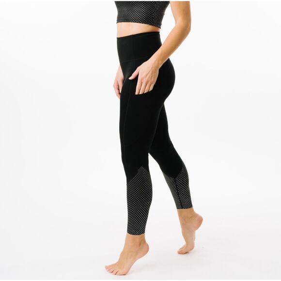 Zyia Active Girls Night Out Printed High Rise Leggings Size 6 8 - Picture 10 of 11